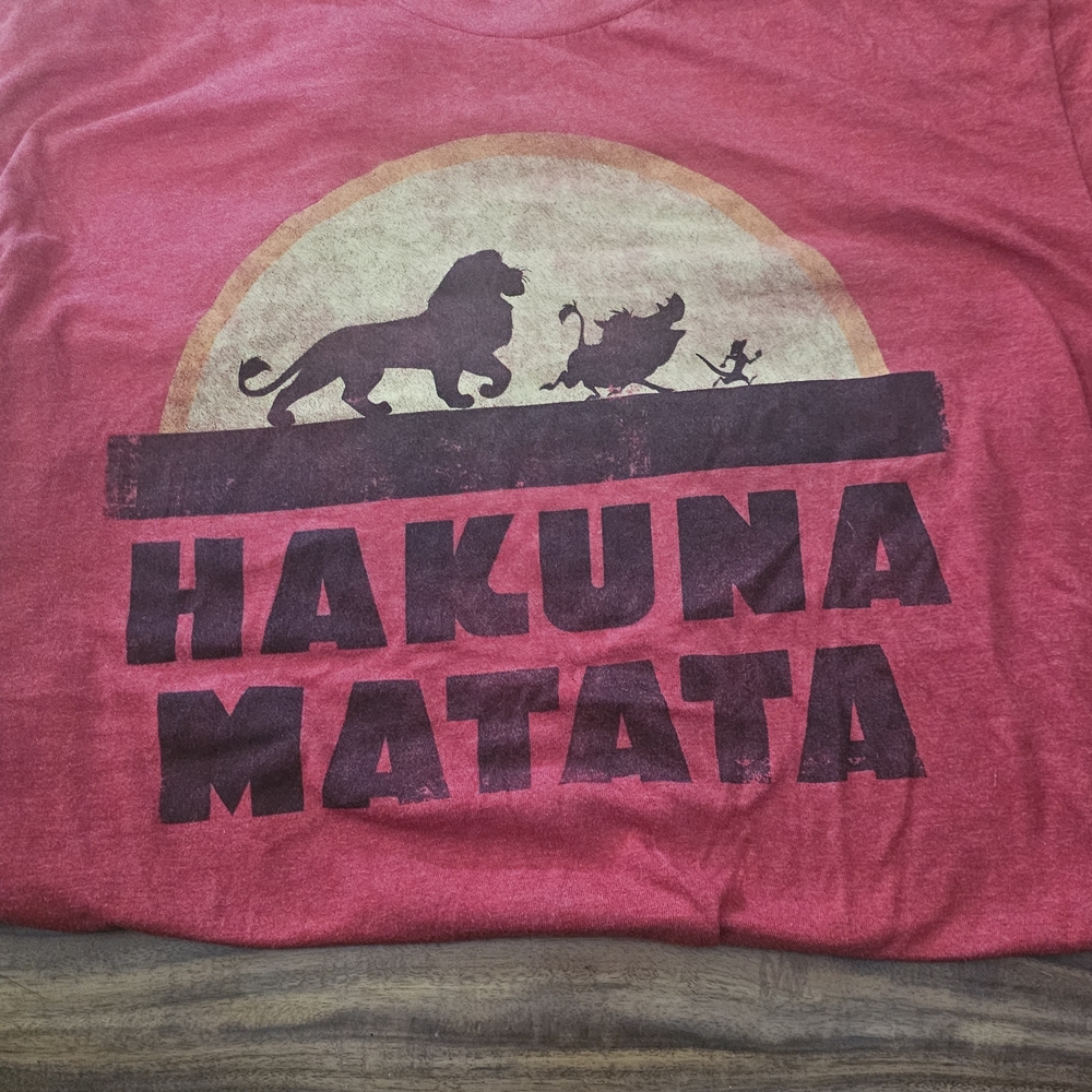 Disney Kids Red Hakuna Matata T-Shirt